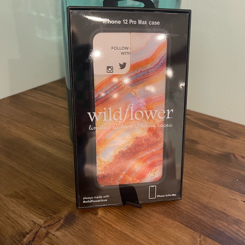 Wildflower geode iPhone 12 Pro Max case
